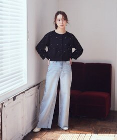 earth music&ecology パール＆ビジューカーディガン