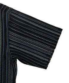 WEGO ストライプメッシュBIGシャツ（S）