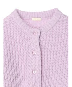 earth music&ecology ヘアリーショートニットカーディガン