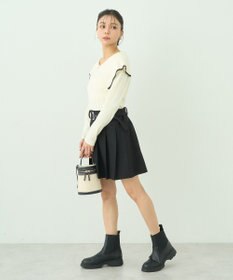 earth music&ecology ビックカラーオフショルニットプルオーバー