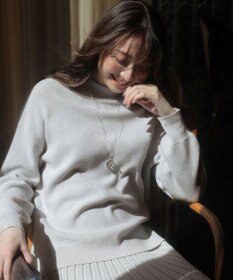 ANY SIS CICA加工 ビューティ畔ボトルネック ニット