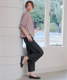 Tiaclasse 日本製エアシルキーワイドパンツ