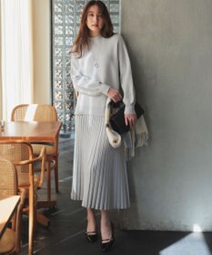 ANY SIS CICA加工 ビューティ畔ボトルネック ニット