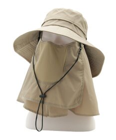 MOONBAT 【遮光100％/UVカット100％】フワクール (Fuwacool)  日差しを完全遮断サファリハット　遮光100　UV100