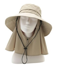 MOONBAT 【遮光100％/UVカット100％】フワクール (Fuwacool)  日差しを完全遮断サファリハット　遮光100　UV100