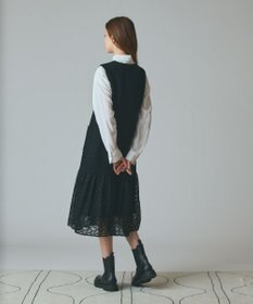 GRACE CONTINENTAL チュールコンビツイードワンピース