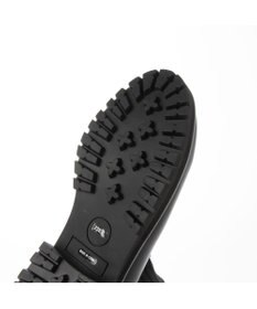 ing <ing>【サスティナブルシリーズ】ラウンドトウリブニットブーツ