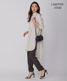 ICB 【WEB限定】 アセテートレーヨン ロングシャツ