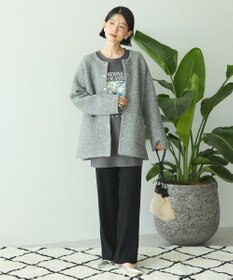 AMERICAN HOLIC Wフェイスラグランニットコーディガン