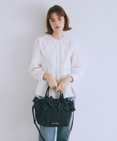 Maison de FLEUR ボリュームリボン2Wayトートバッグ