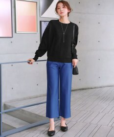 Tiaclasse 日本製エアシルキーワイドパンツ