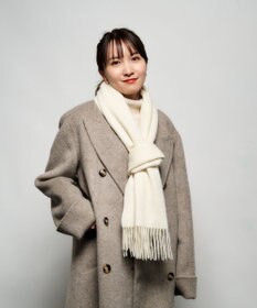 MOONBAT プラスムーンバット (+moonbat) カシミヤ100％無地ストール 洗える 190㎝×50㎝