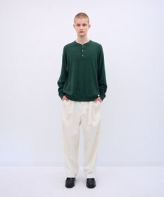 ATON SMOOTH SUVIN | ヘンリーネックセーター - UNISEX