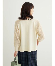 Green Parks ショルダーメッシュニットプルオーバー