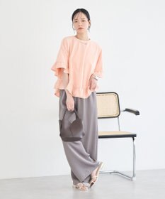 earth music&ecology ピグメントフリルTシャツ