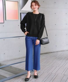 Tiaclasse 日本製エアシルキーワイドパンツ