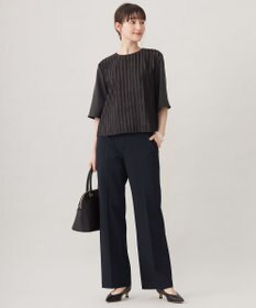 自由区 S 【WEB限定カラーあり・撥水加工・洗える】TRギャバストレート パンツ