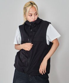 WEGO 【ユニセックス着用ITEM】フードナイロンベスト