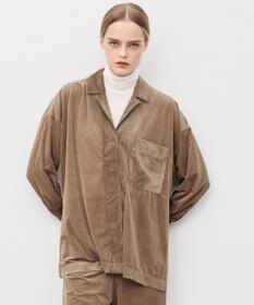 uncrave シアーベロアリブ シャツ