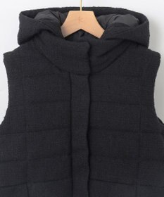 組曲 【中綿・軽羽織】フード付きパディングベスト