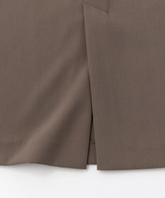 UNFILO 【選べる着丈】ダブルクロス Iラインスカート