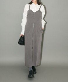 Green Parks フロントジップキャミワンピース