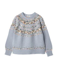 earth music&ecology スラブヤーンノルディックプルオーバー