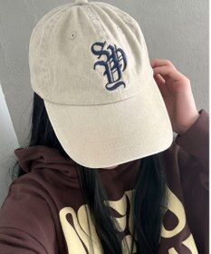 WEGO ロゴ刺繍ピグメントキャップ