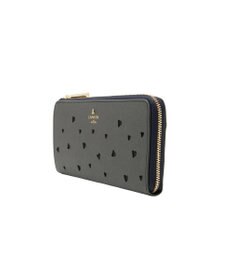 LANVIN en Bleu リュクサンブールハート Lファスナー長財布