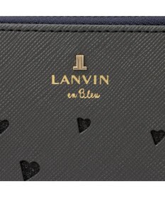 LANVIN en Bleu リュクサンブールハート Lファスナー長財布