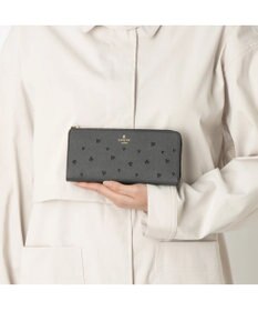 LANVIN en Bleu リュクサンブールハート Lファスナー長財布