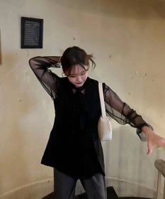 Green Parks AnriettMusee ドットチュール２ＷＡＹボウタイブラウス