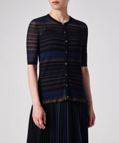 Paul Smith ラメボーダー リブ カーディガン