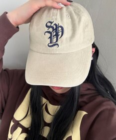 WEGO ロゴ刺繍ピグメントキャップ