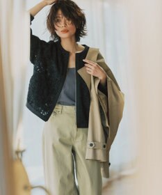 自由区 S 【SHIHOさん着用・展示会人気No.1・こだわり素材】テープエンブロイダリー ブルゾン