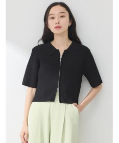 earth music&ecology 衿付きダブルＺＩＰカーディガン