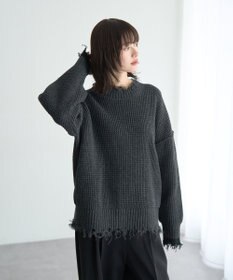 YECCA VECCA ダメージルーズニット