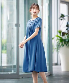 Tiaclasse 【洗える】スタイルアップも叶うピンタックワンピース