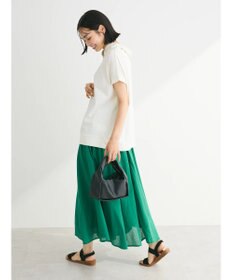 Green Parks フレンチスリーブ抜け襟カットプルオーバー