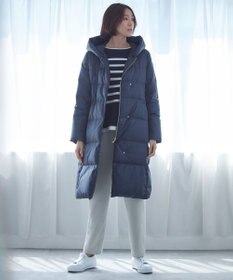 自由区 L 【洗える】コットンカシミヤ ボーダーニット