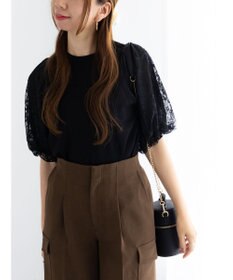 Te chichi レースバルーンスリーブニット