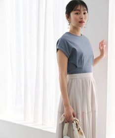 ANY SIS L 【UVケア・接触冷感】汗ジミ防止加工ペプラム カットソー