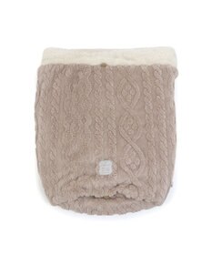 PET PARADISE ペットパラダイス 筒形寝袋 遠赤外線 《アラン編み柄》 42cm×70cm