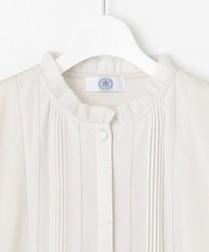 J.PRESS LADIES S 【吸水速乾】プレーティングジャージー フリル衿 カットソー