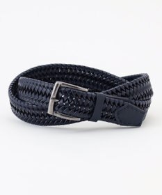 JOSEPH ABBOUD 【キングサイズ・イタリア素材・ストレッチ・日本製】ストレッチレザーメッシュ ベルト