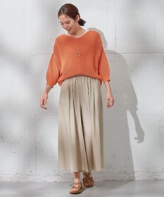 ANY 【洗濯機可能】ドライタッチニットプルオーバー