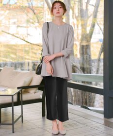 Tiaclasse 日本製エアシルキーワイドパンツ