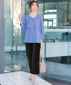 Tiaclasse 日本製エアシルキーワイドパンツ