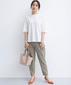 組曲 【UVケア・接触冷感】ライトアムンゼンジャージー袖フレア トップス