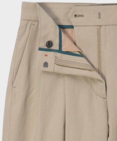 Paul Smith コットンギャバジン タックパンツ